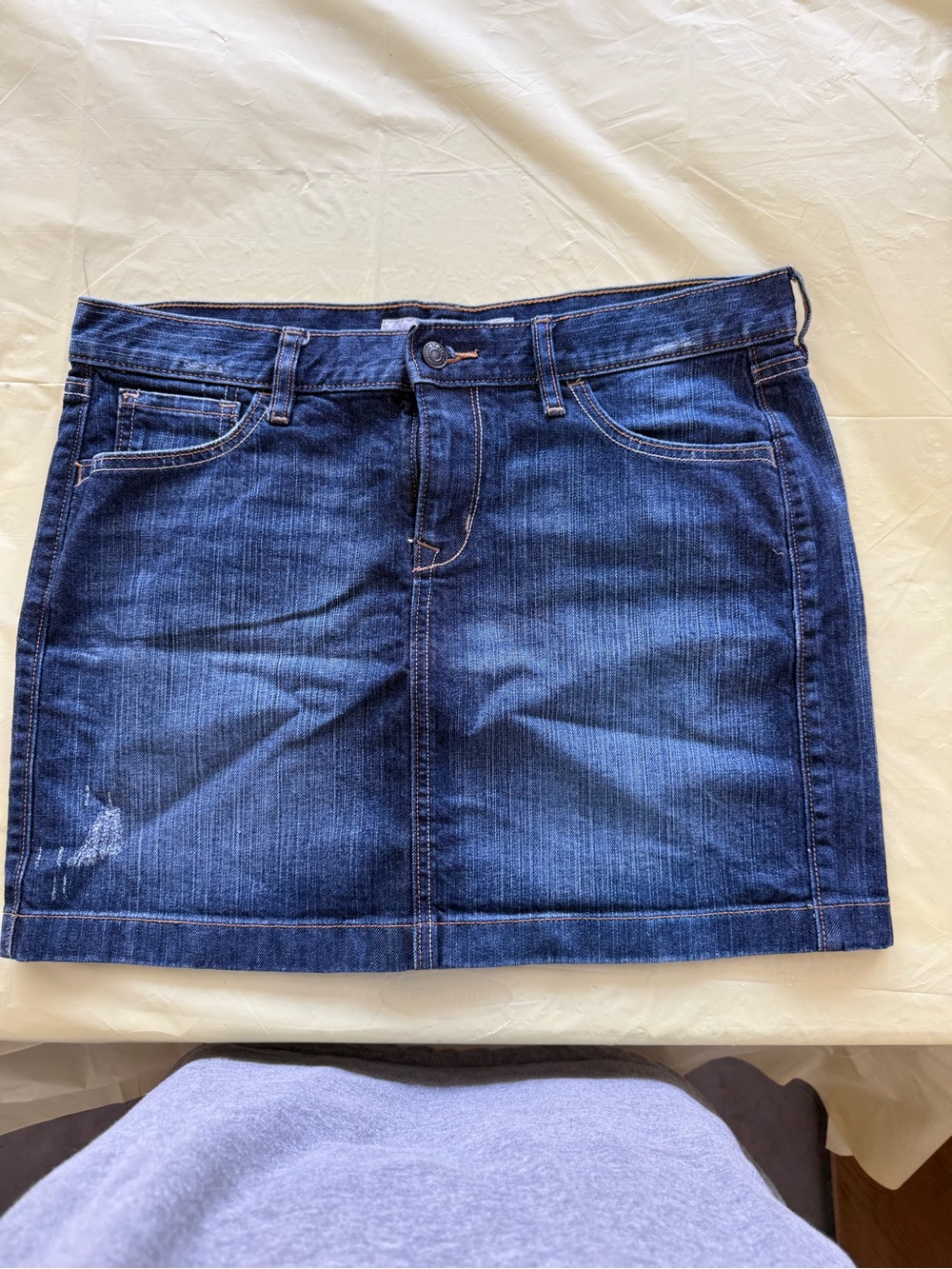 Old Navy Dark Blue Denim Mini Skirt